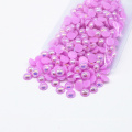 Bunte AB Halbe Perlen Dekorative Perlen Perlen in Groß, A11-Lt.purple AB